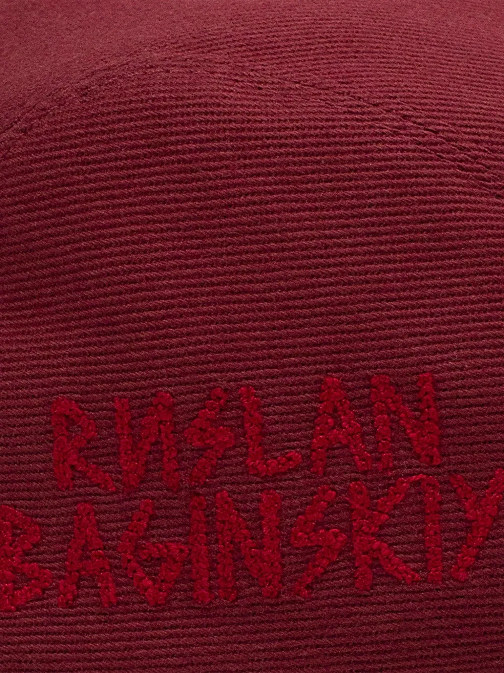 Ruslan Baginskiy Katoenen pet met geborduurd logo Rood