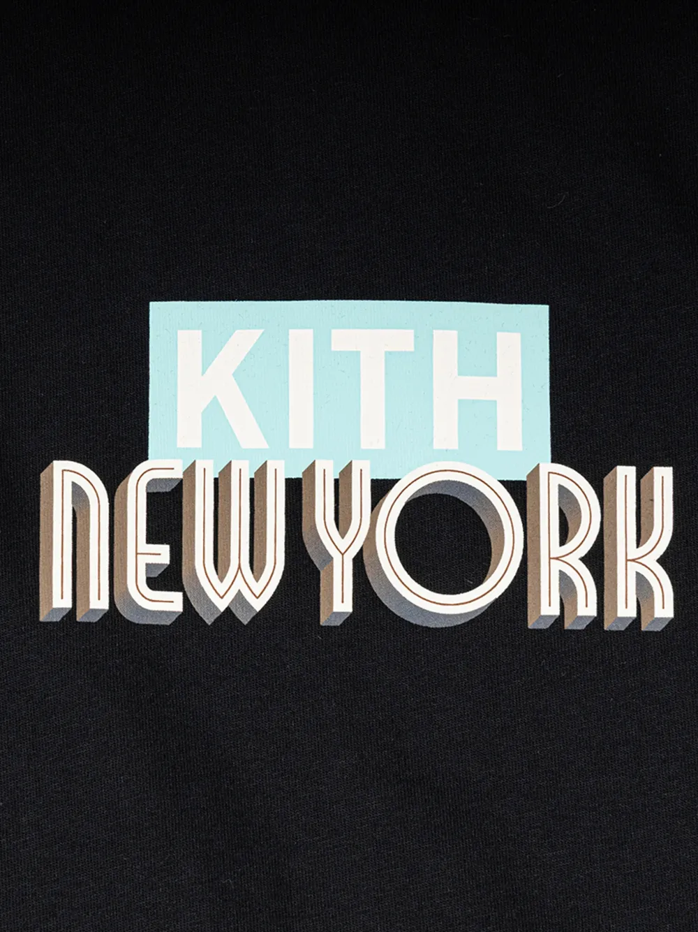 KITH T-shirt met logoprint Zwart