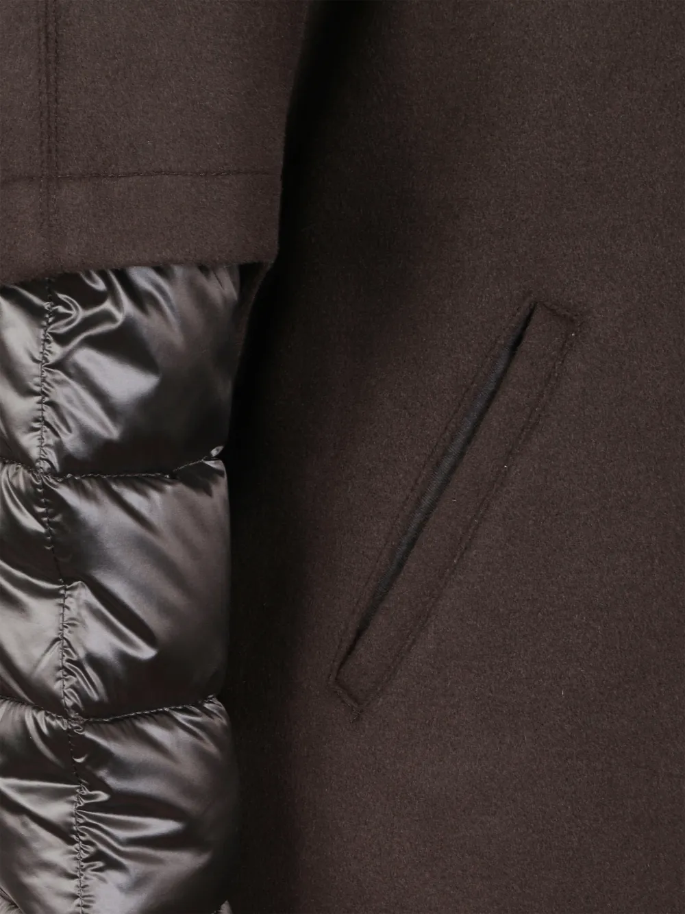 Moorer fur-trim hooded jacket Bruin