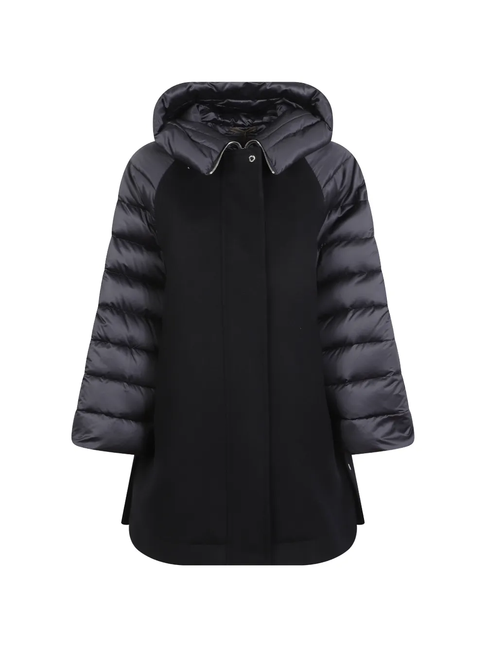 Moorer hooded quilted jacket Blauw