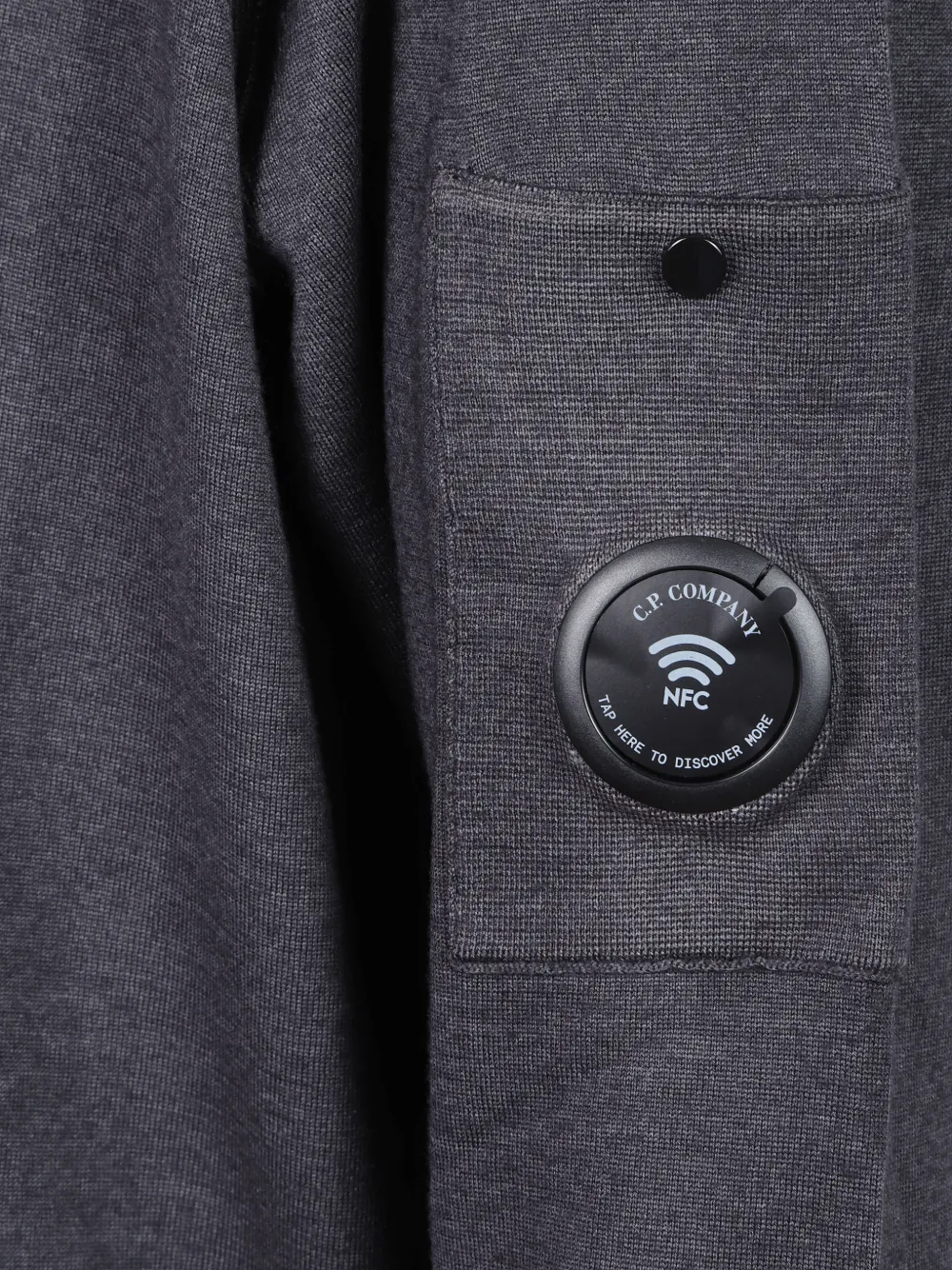 C.P. Company Trui met raglan mouwen en Lens-detail Grijs