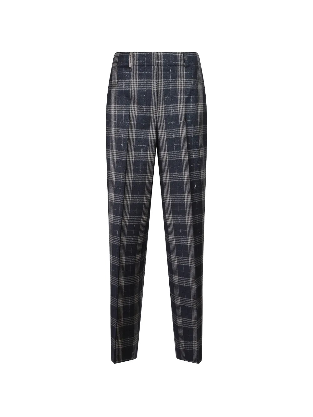 Peserico check-pattern tailored trousers