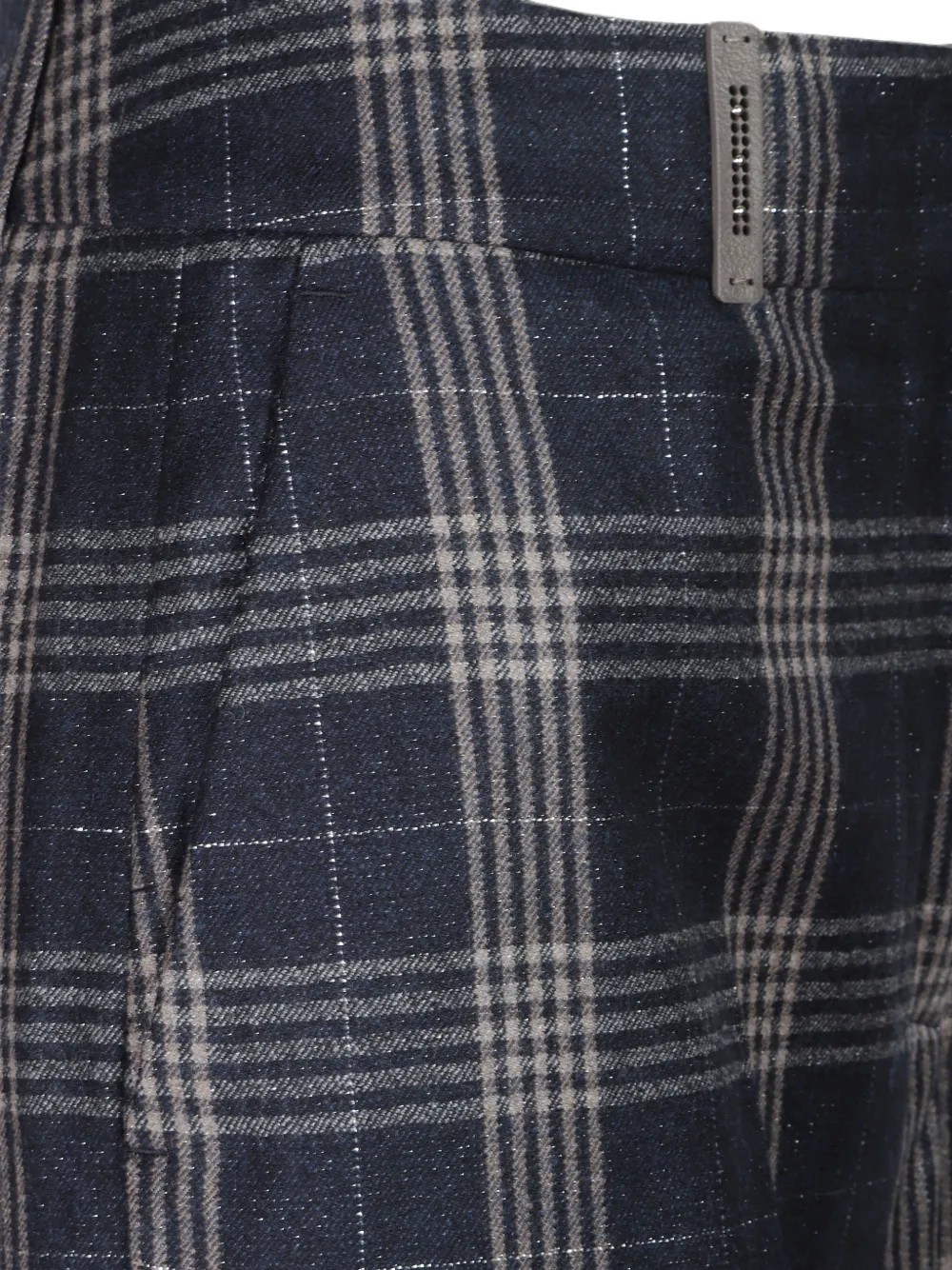 Peserico Geruite pantalon Blauw