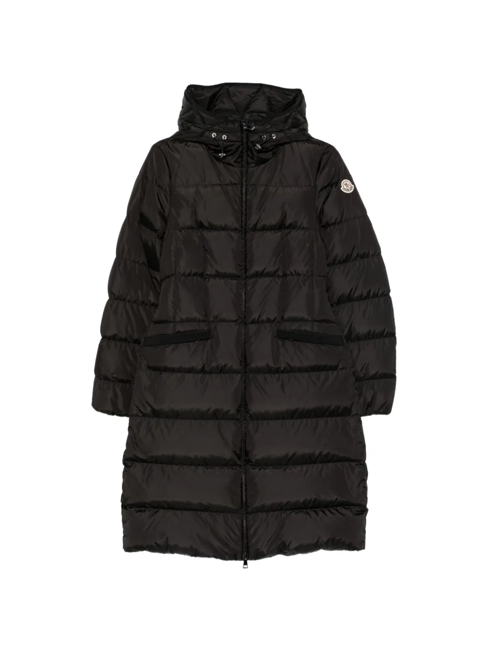 Moncler quilted hooded coat