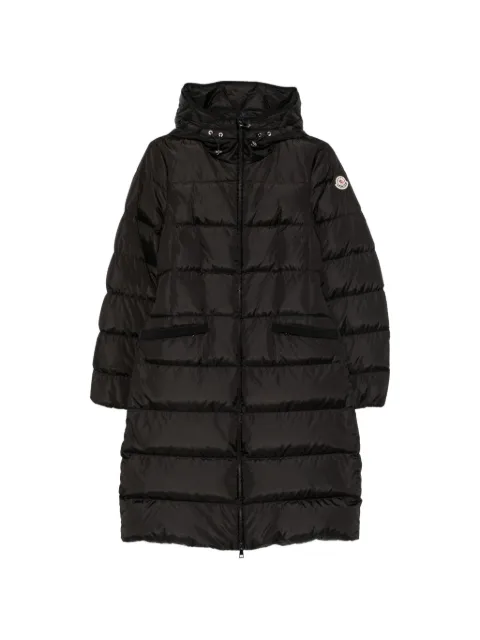 Moncler quilted hooded coat
