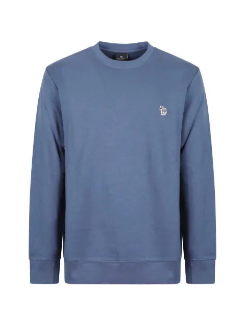 Paul Smith blue organic-cotton Zebra-logo sweatshirt