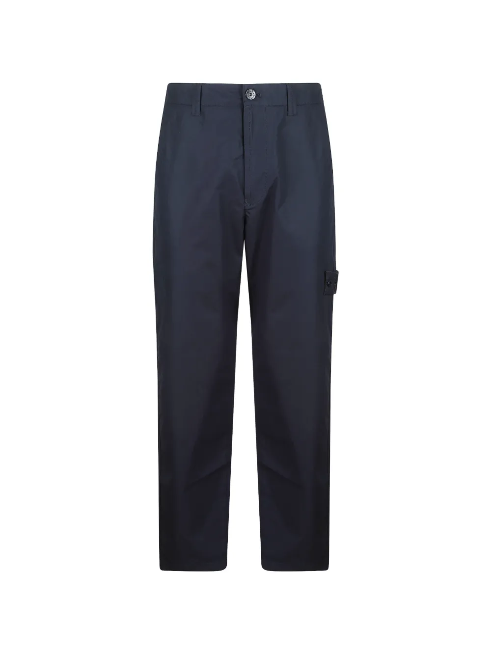 Stone Island Compass-patch straight-leg trousers - Blau