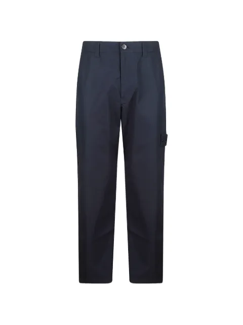 Stone Island Compass-patch straight-leg trousers