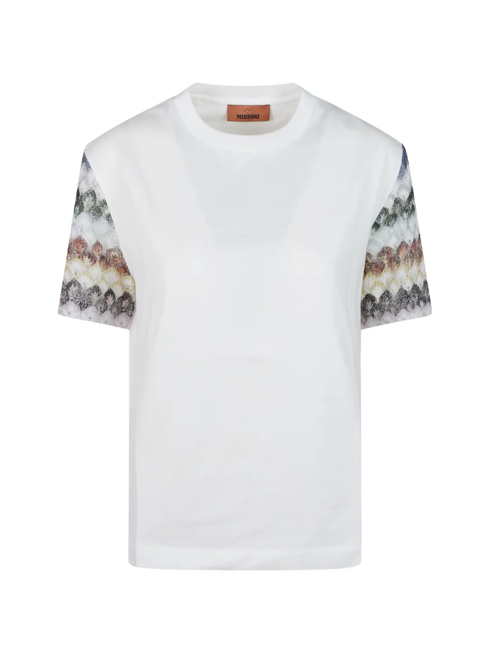 Missoni zigzag-sleeve T-shirt - Weiß