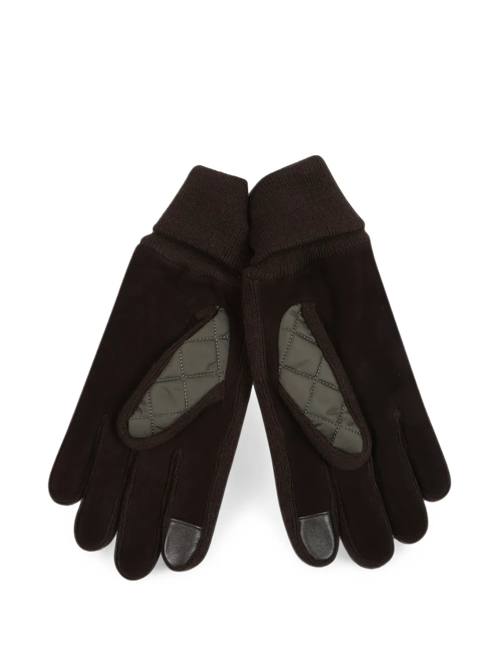Barbour Magnus gewatteerde handschoenen met touchscreen Bruin
