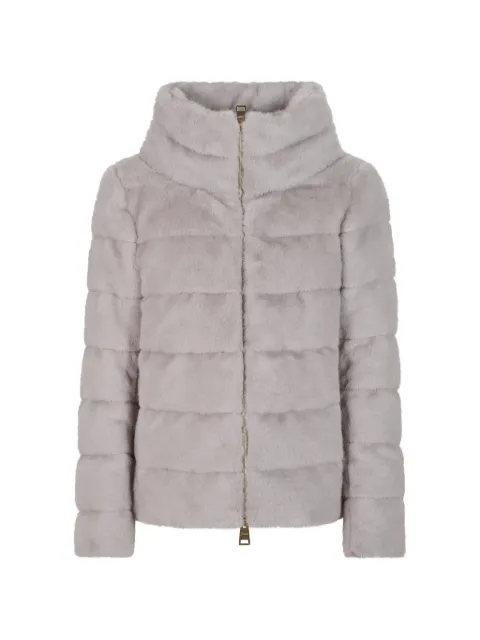 Herno quilted faux-fur jacket