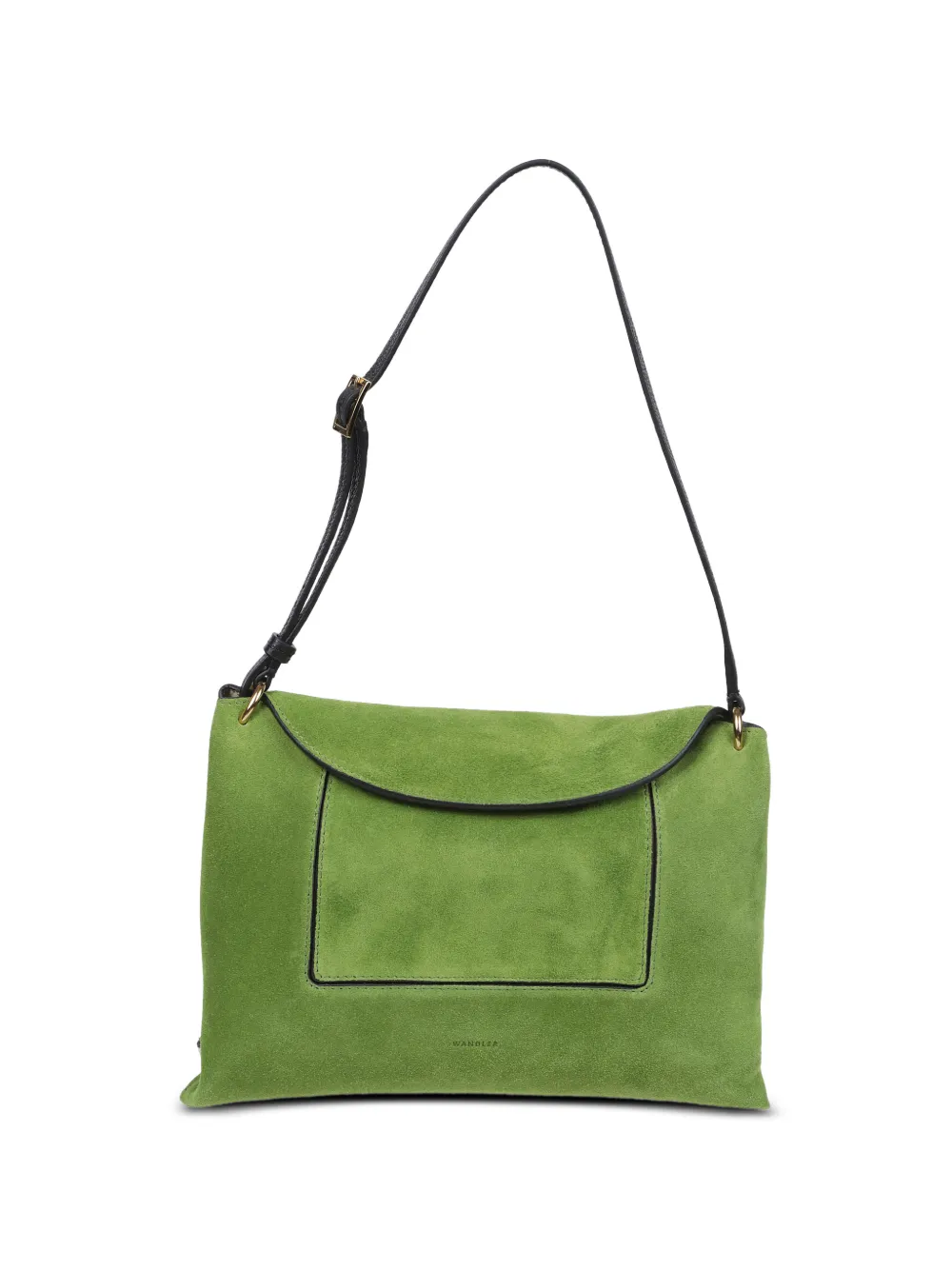 Wandler Penelope suede logo-print shoulder bag - Grün