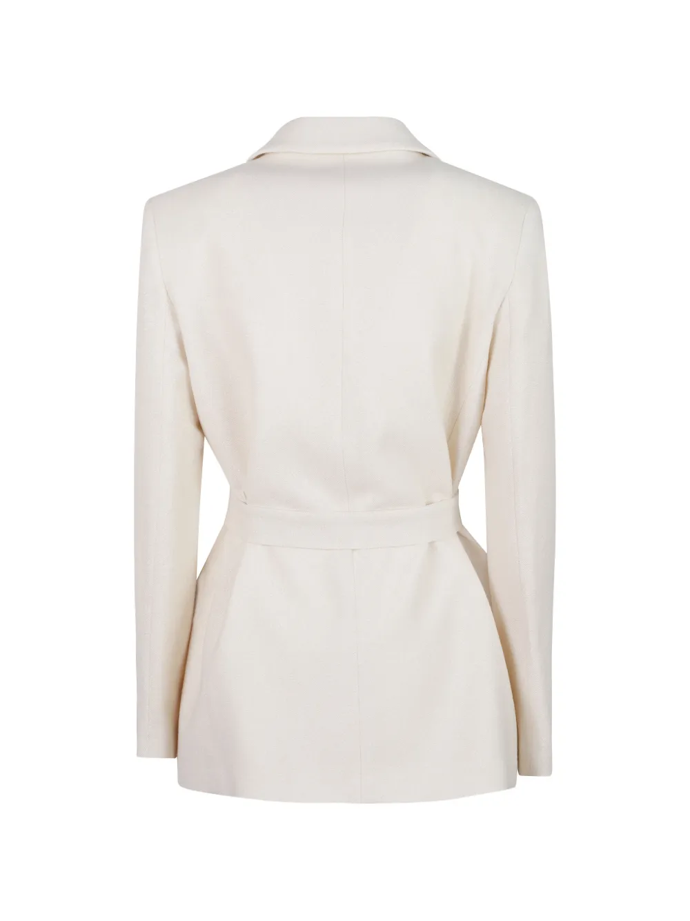 Peserico Jack met gekerfde revers en ceintuur Beige