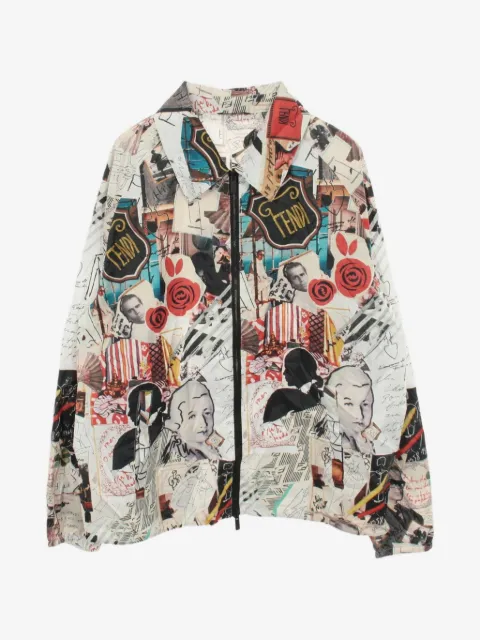 Fendi Pre-Owned patterned zip-up blouson jacket