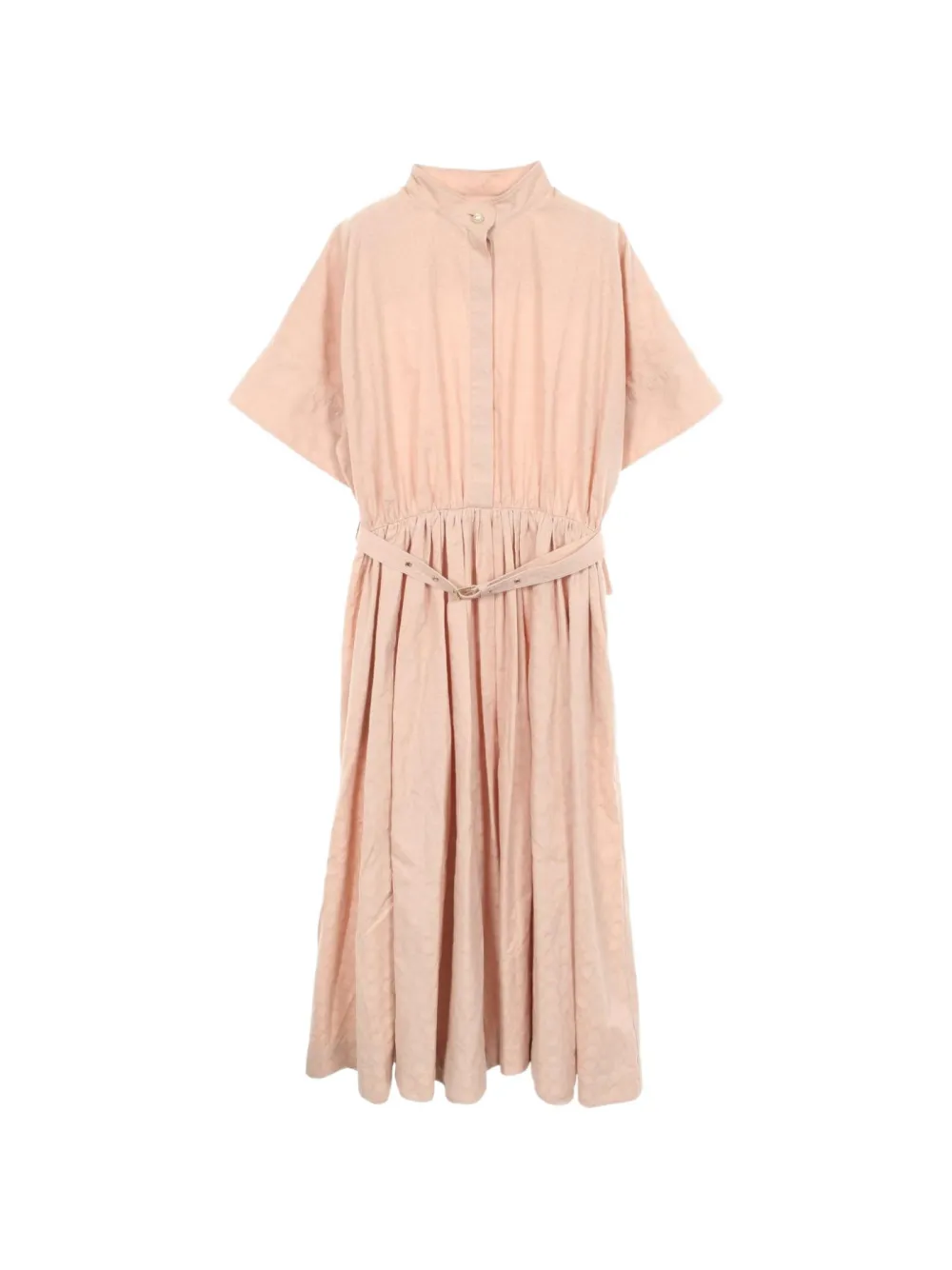 Christian Dior Pre-Owned Macrocannage belted midi dress - Rosa