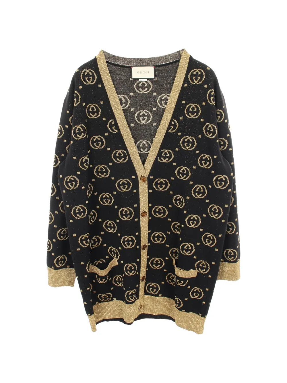Gucci Pre-Owned Interlocking G pattern cardigan - Black