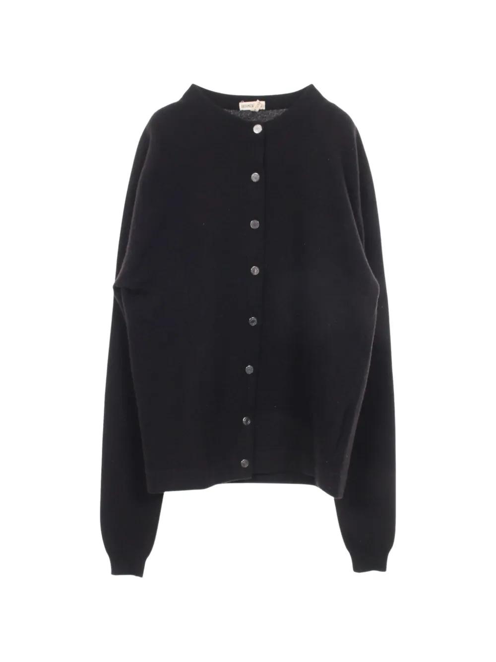 Hermès Pre-Owned Serie button cashmere cardigan - Black