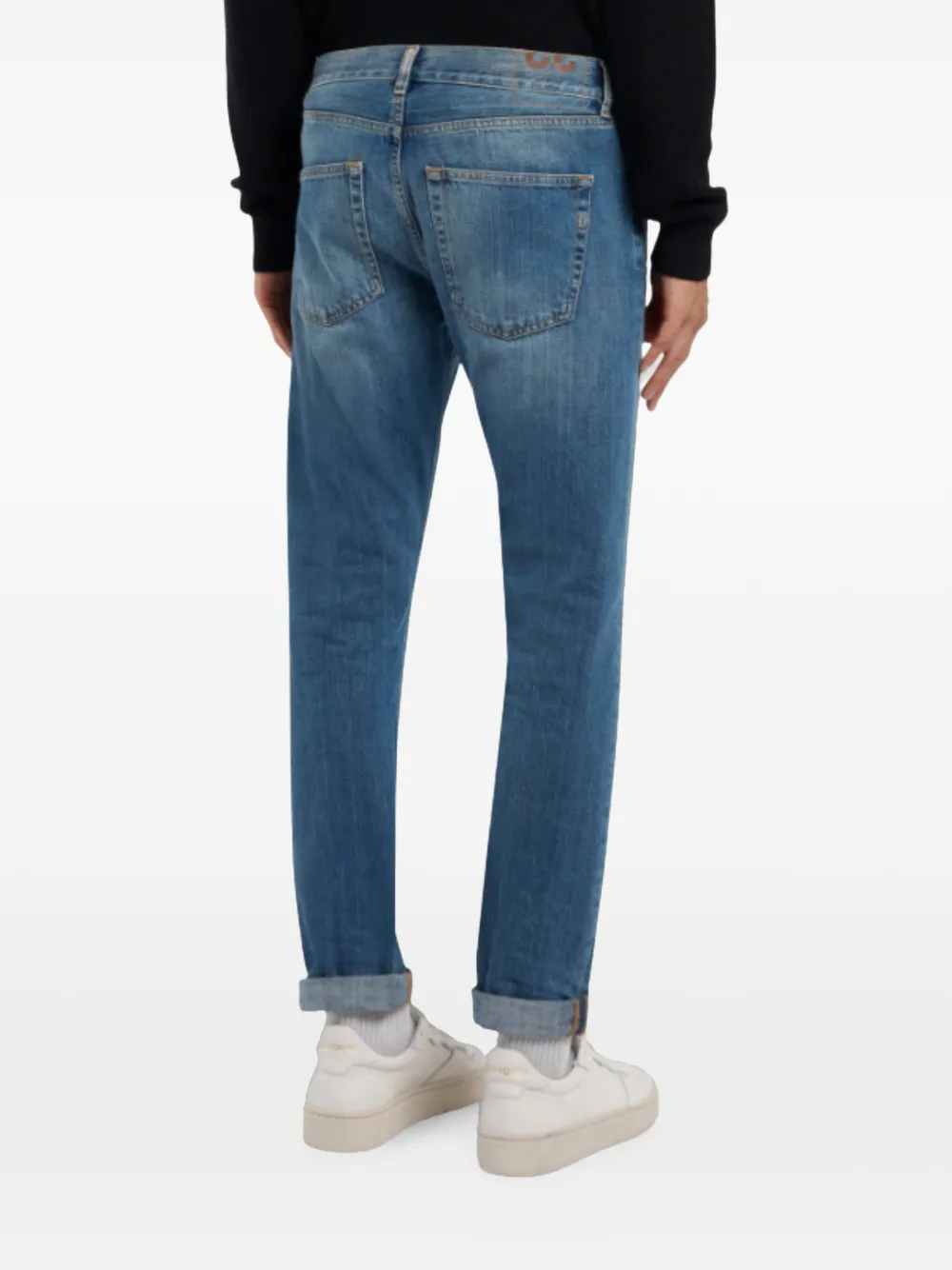 DONDUP Icon jeans met knopen Blauw
