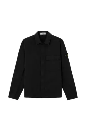 Stone Island ジップアップ シャツジャケット | ブラック | FARFETCH JP