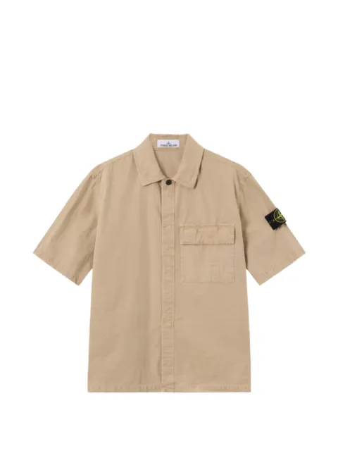 Stone Island camisa con parche del logo