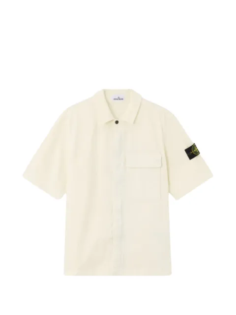 Stone Island 1100025 stretch organic cotton twill shirt