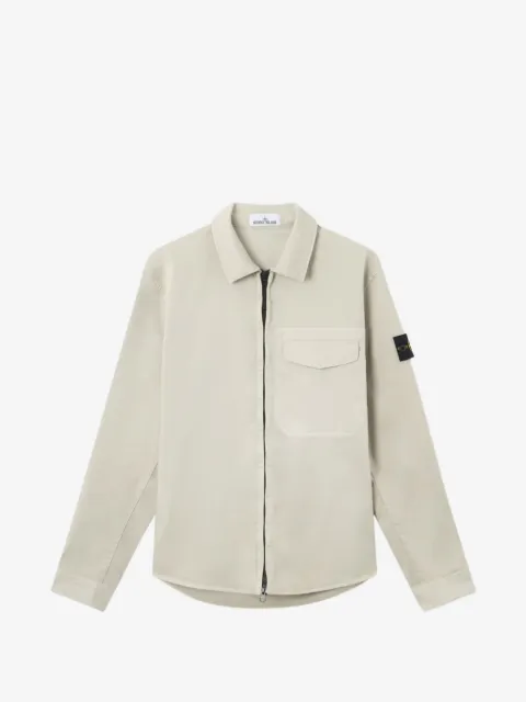 Stone Island Felpa con logo e zip