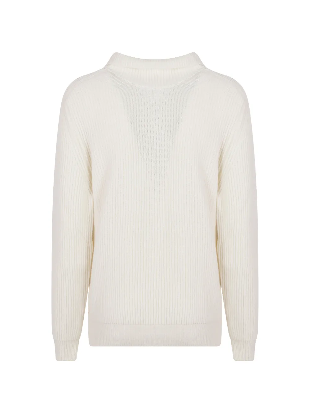 DONDUP crystal-embellished ribbed-knit sweater Beige