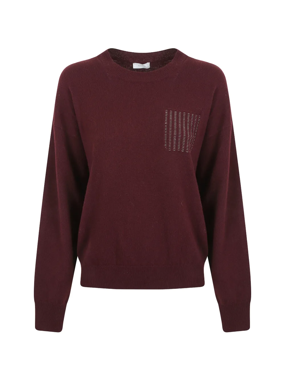Peserico beaded-pocket sweater - Rot