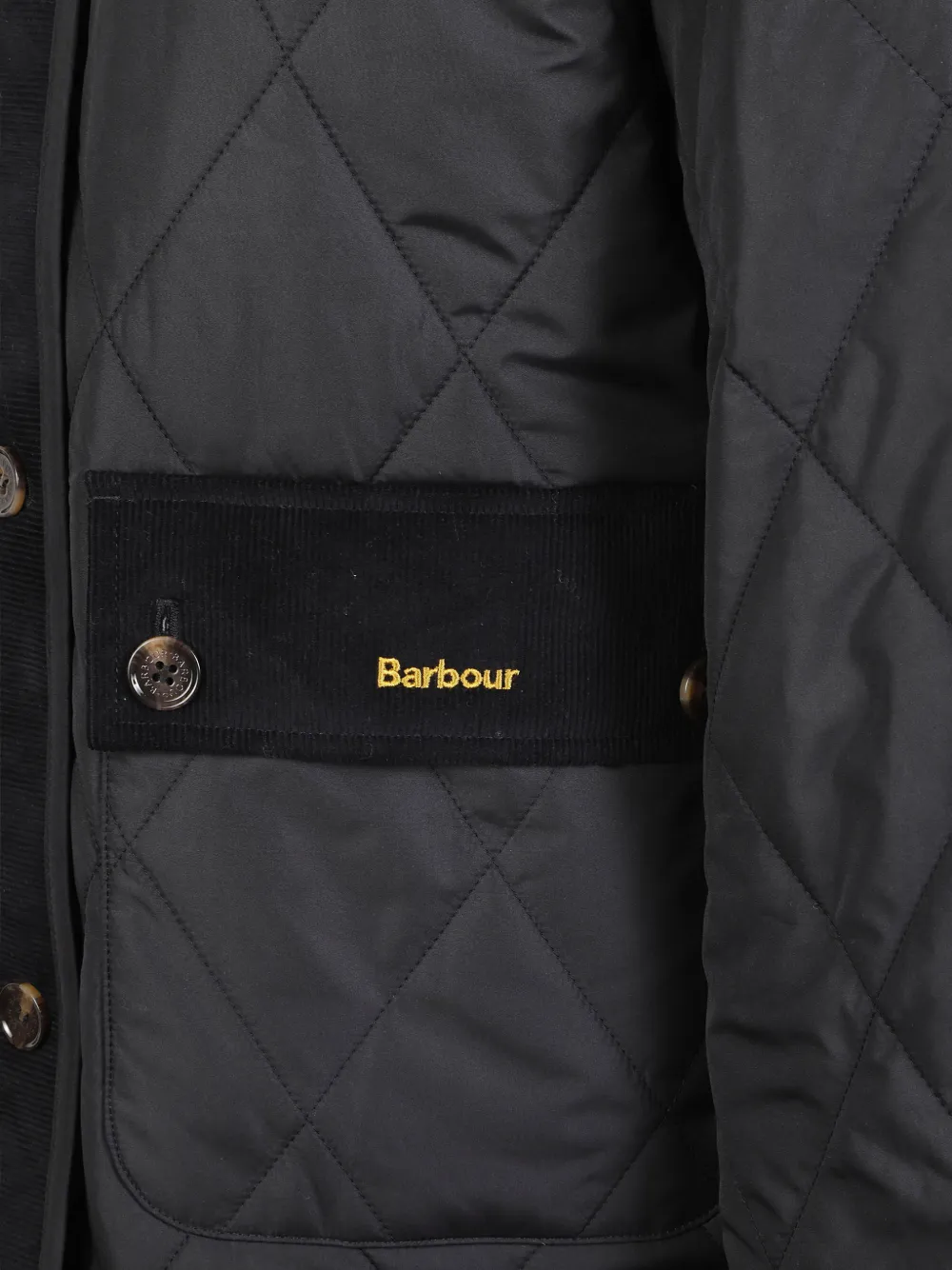Barbour Dunswell quilted jacket Zwart