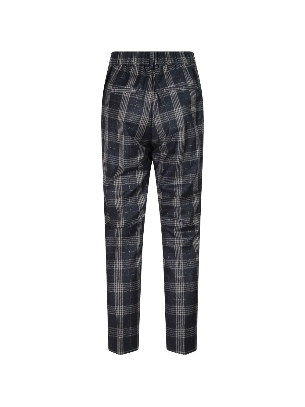 Peserico Geruite broek Blauw