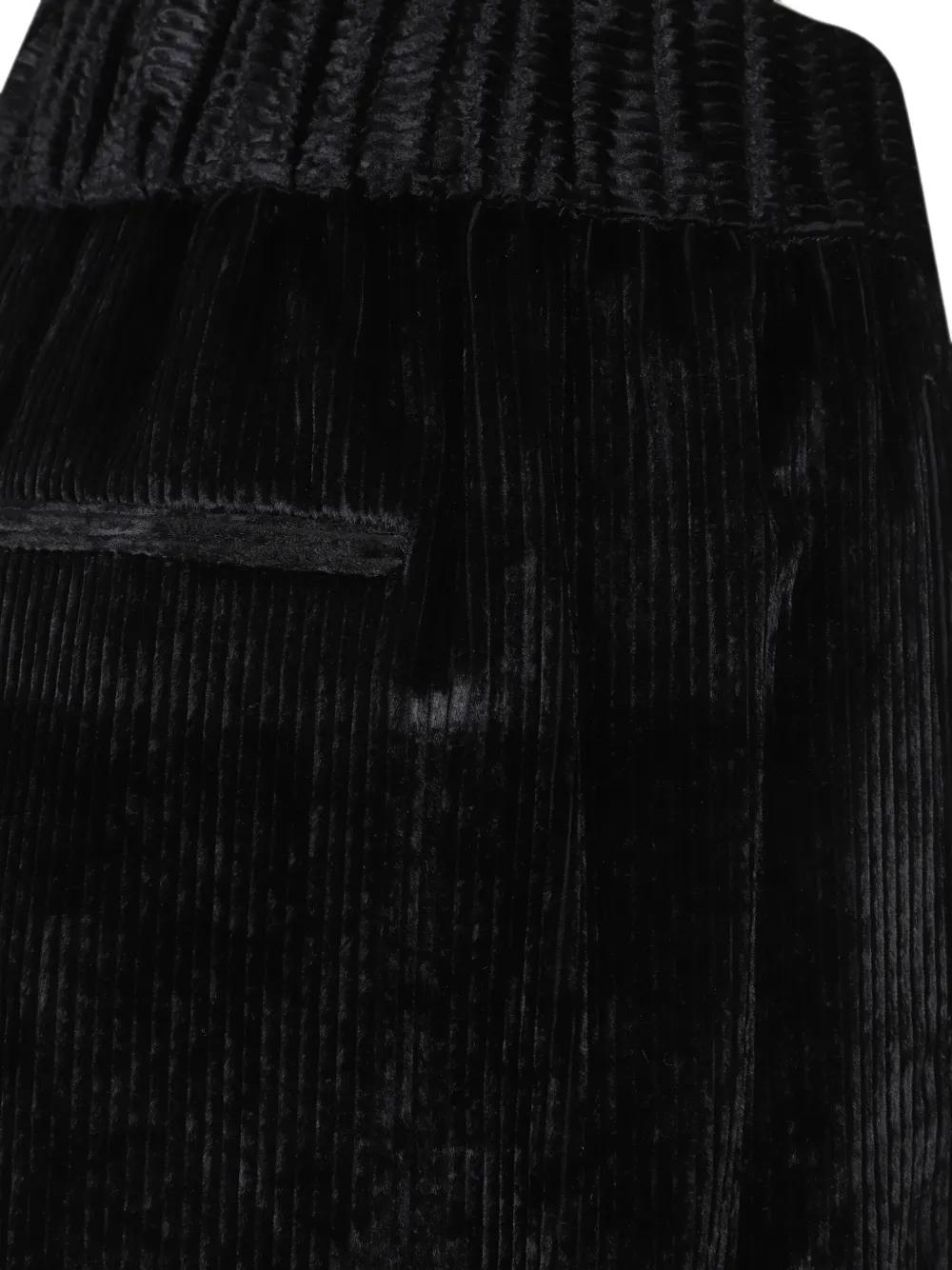 Peserico Ribgebreide elastische broek Zwart