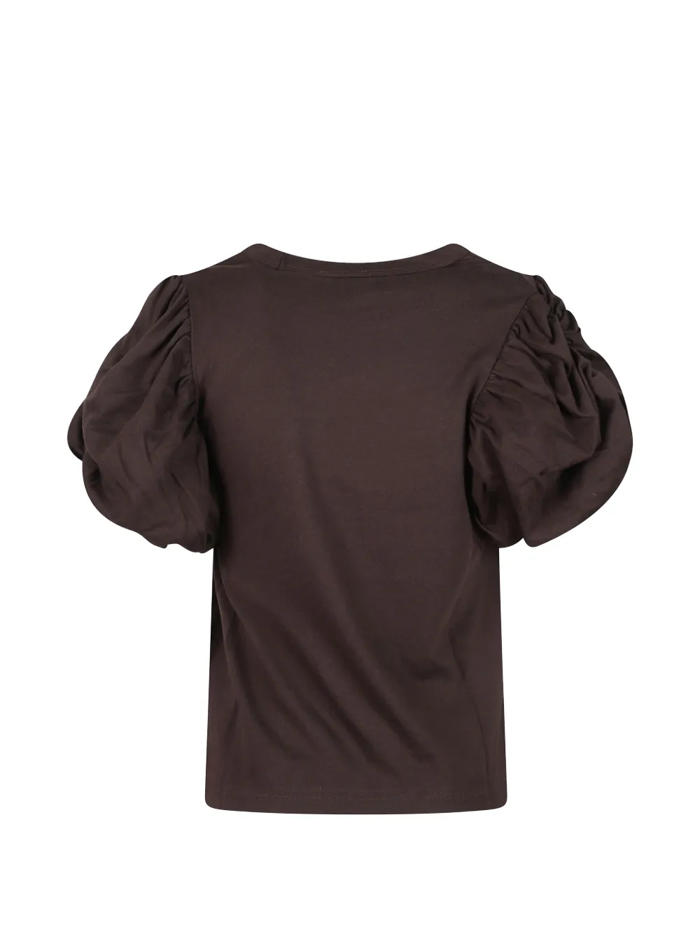 ROTATE BIRGER CHRISTENSEN T-shirt met pofmouwen Bruin