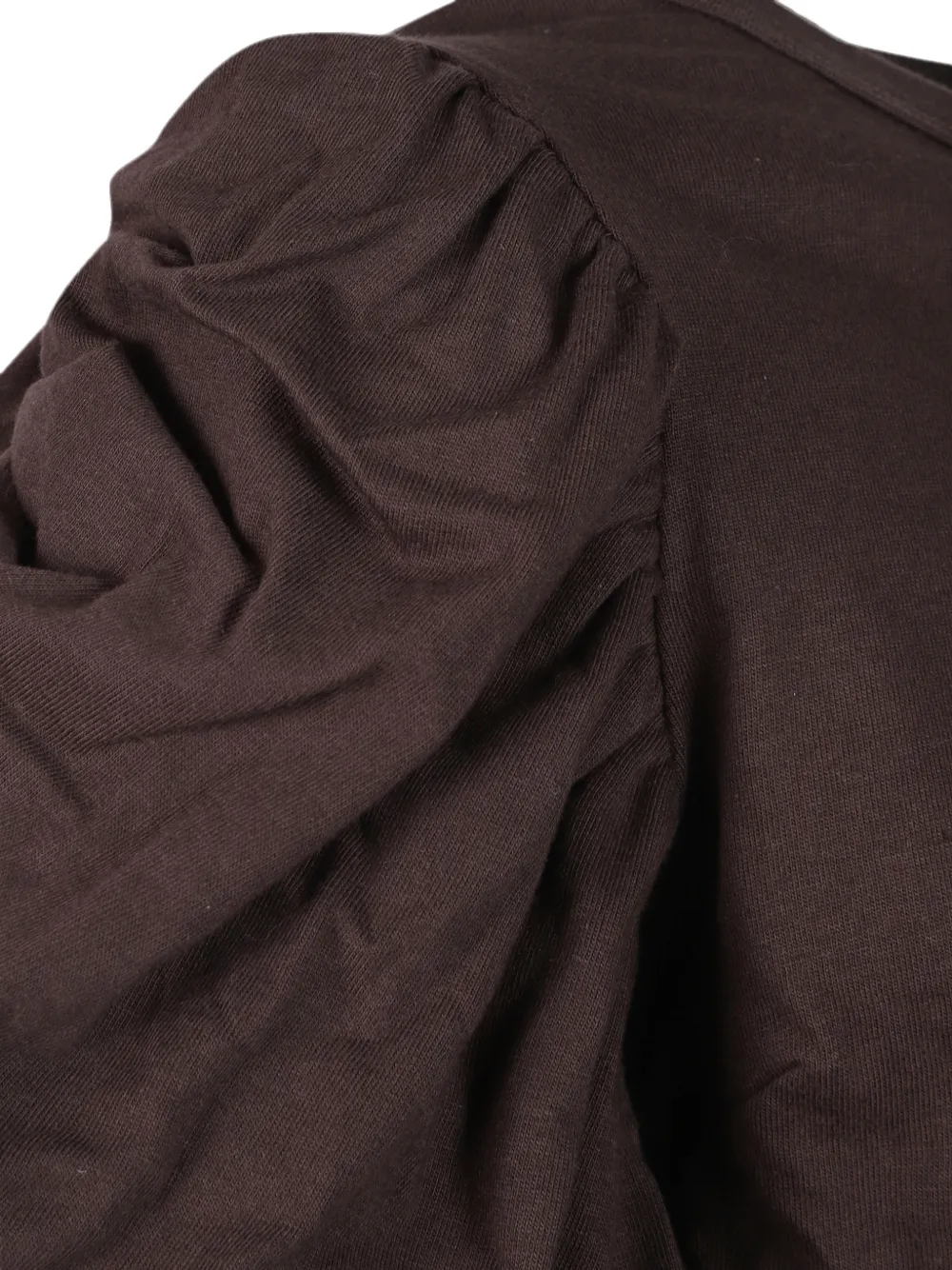 ROTATE BIRGER CHRISTENSEN T-shirt met pofmouwen Bruin