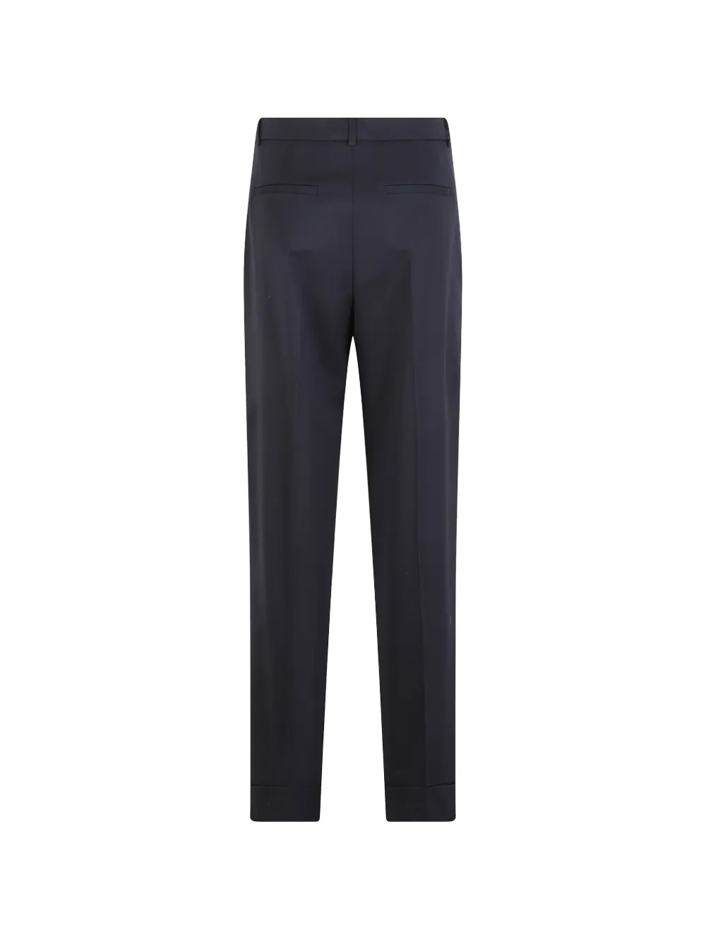 Peserico pleated turned-up trousers Blauw