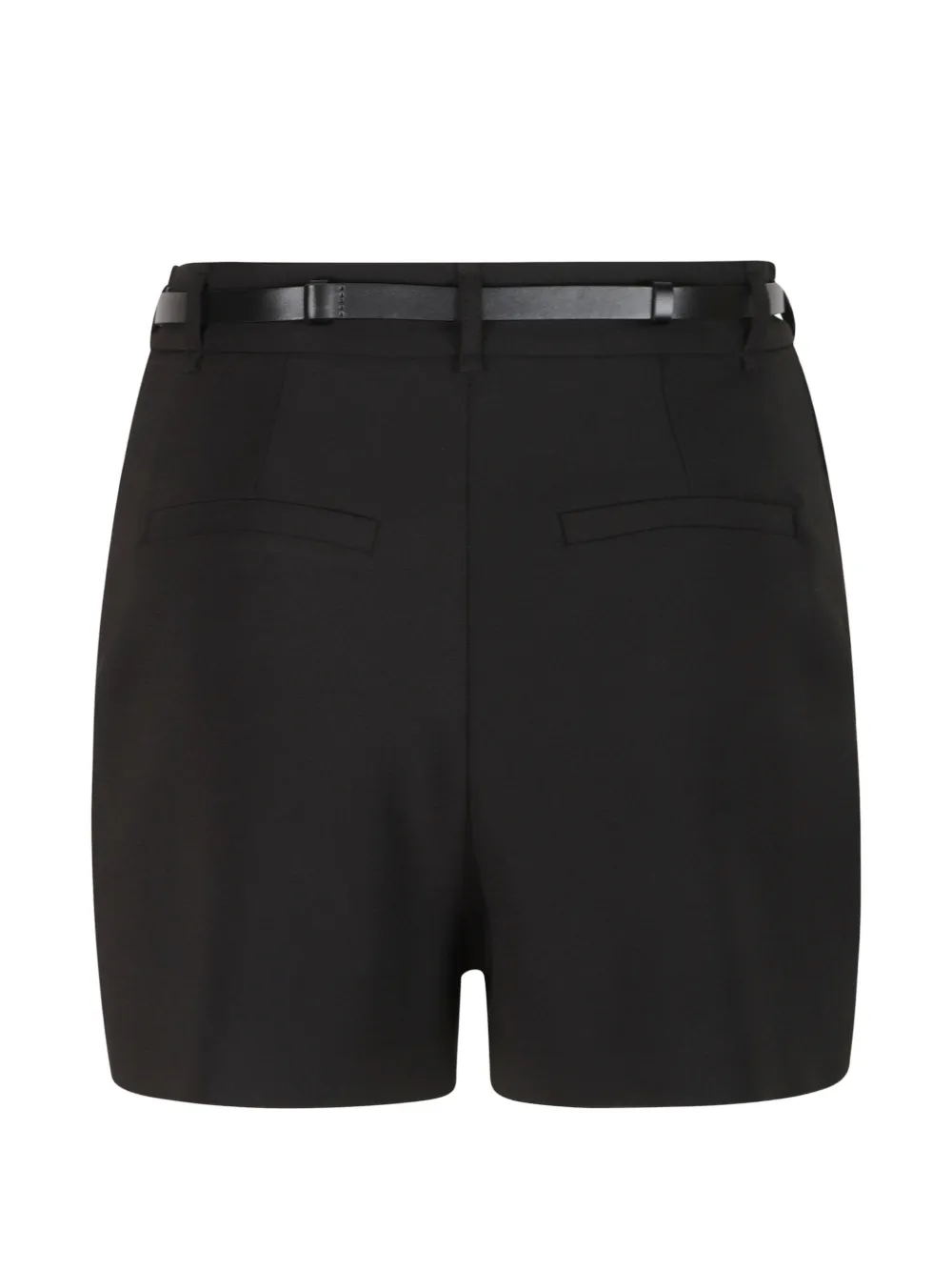 Elisabetta Franchi Shorts met hangslotdetail en ceintuur Zwart