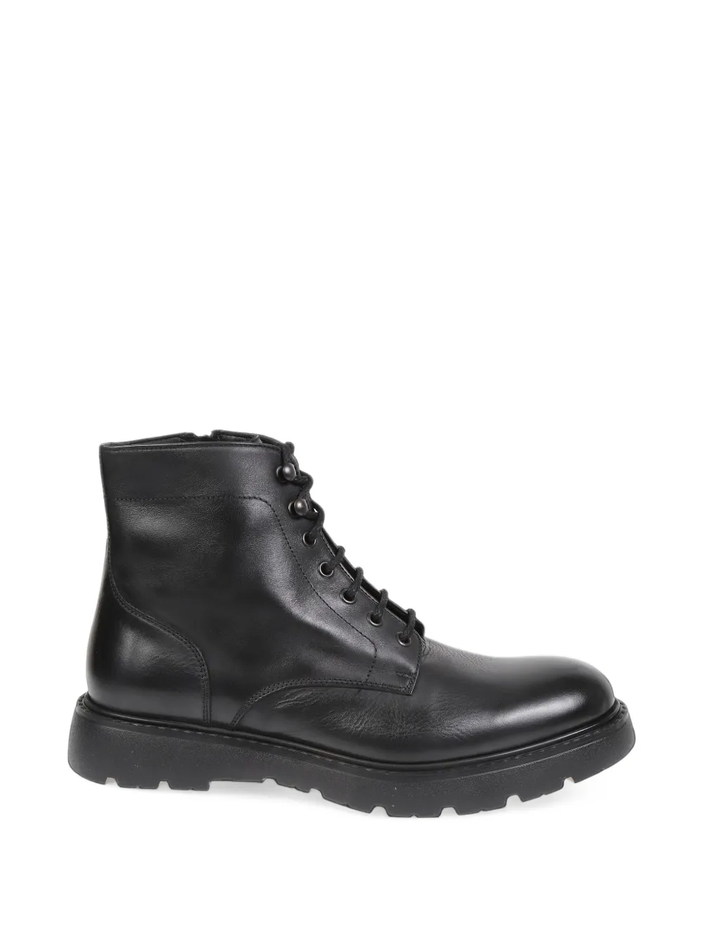 Doucal's lace-up leather ankle boots - Noir Doucal's lace-up leather ankle boots - Noir