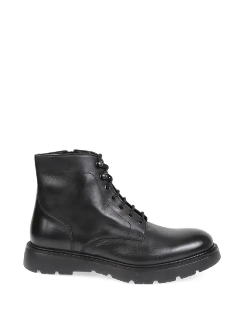 Doucal's lace-up leather ankle boots