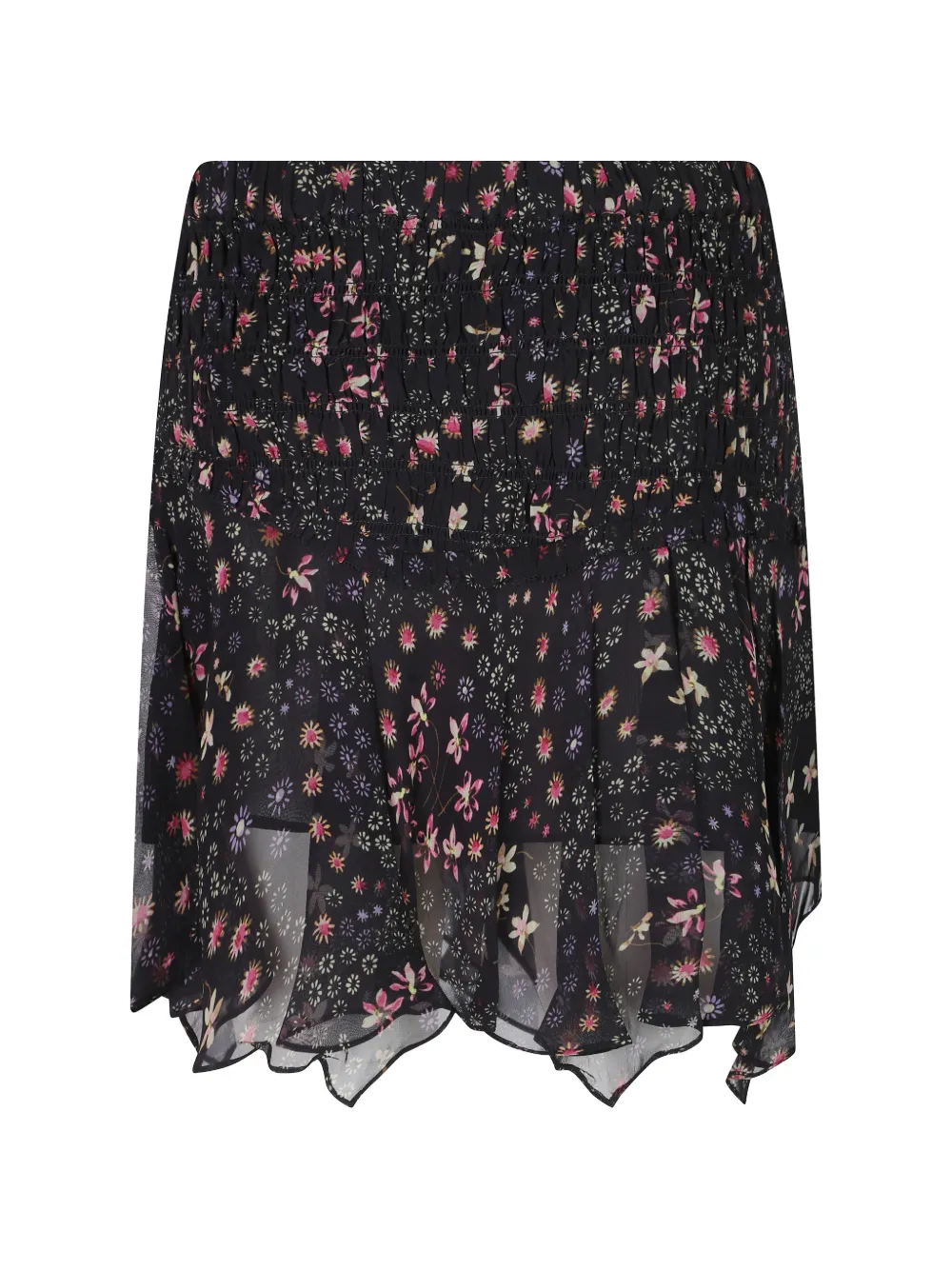 ISABEL MARANT Mini-rok met bloemenprint Zwart