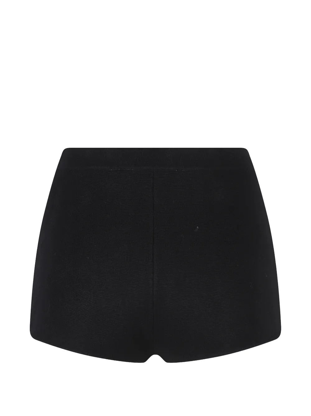 Elisabetta Franchi Gebreide shorts met sierknopen Zwart