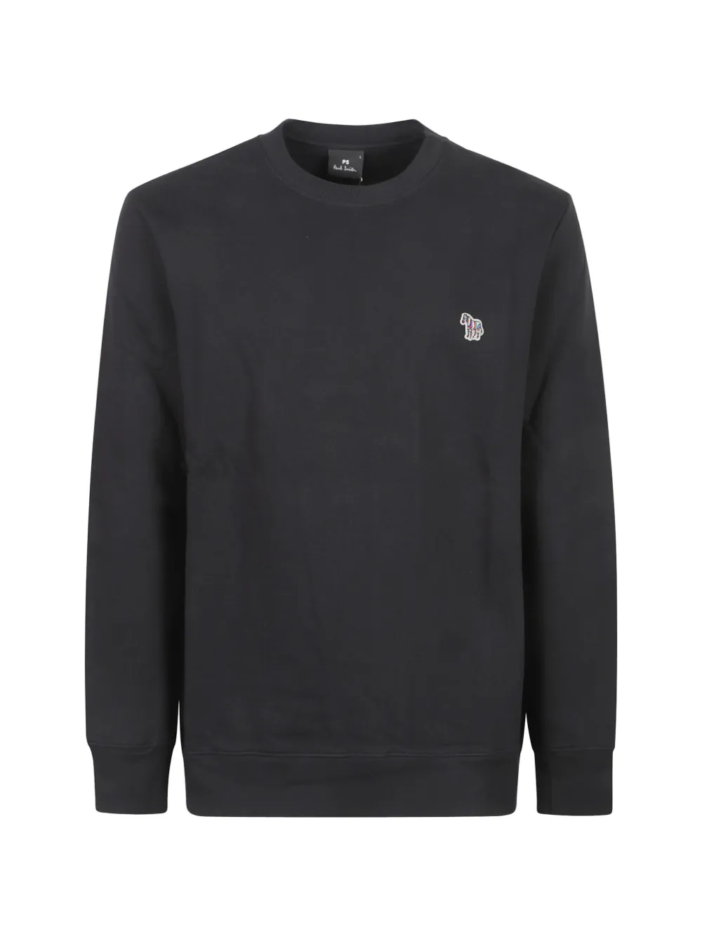 Paul Smith black cotton embroidered Zebra-logo sweatshirt - Nero