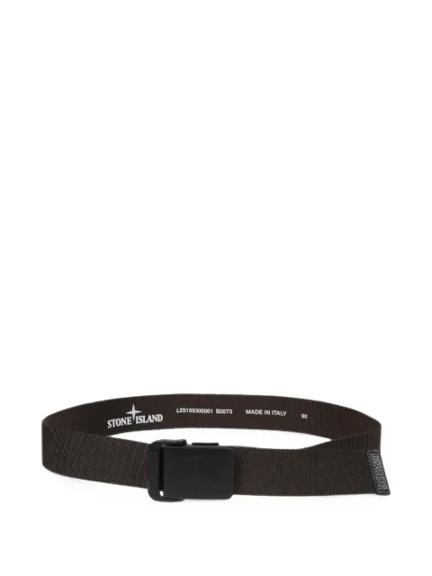 Stone Island logo-engraved belt