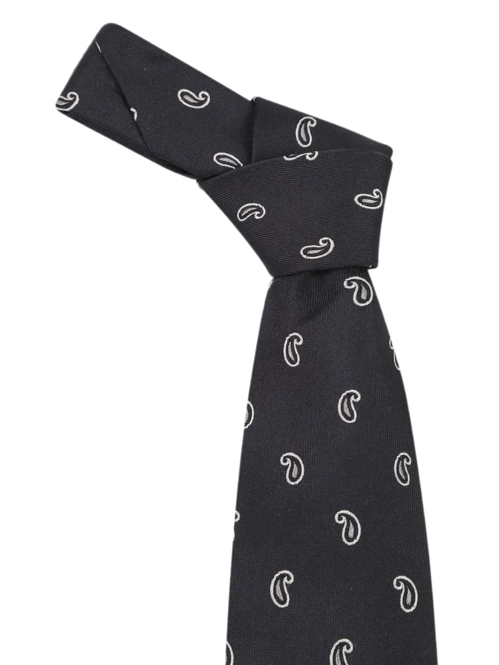 Lardini Stropdas met paisley-print Zwart