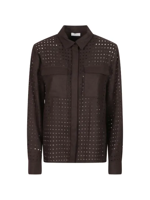Peserico perforated-design shirt