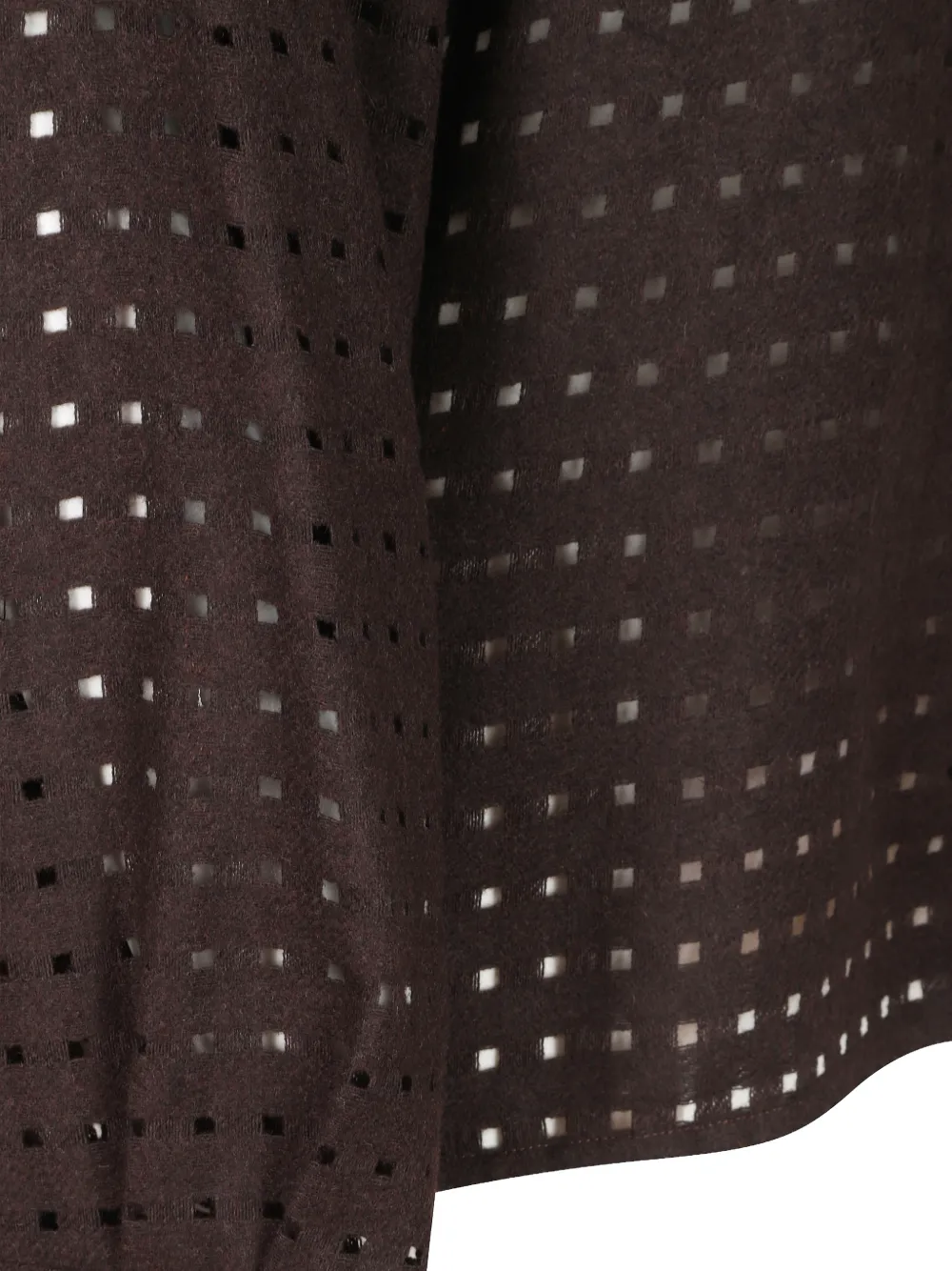 Peserico perforated-design shirt Bruin
