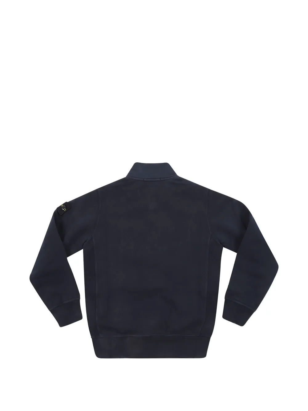 Stone Island Junior Trui met logopatch en rits Blauw