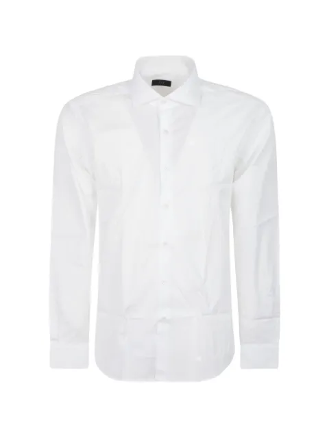 Fay embroidered-logo button-down shirt