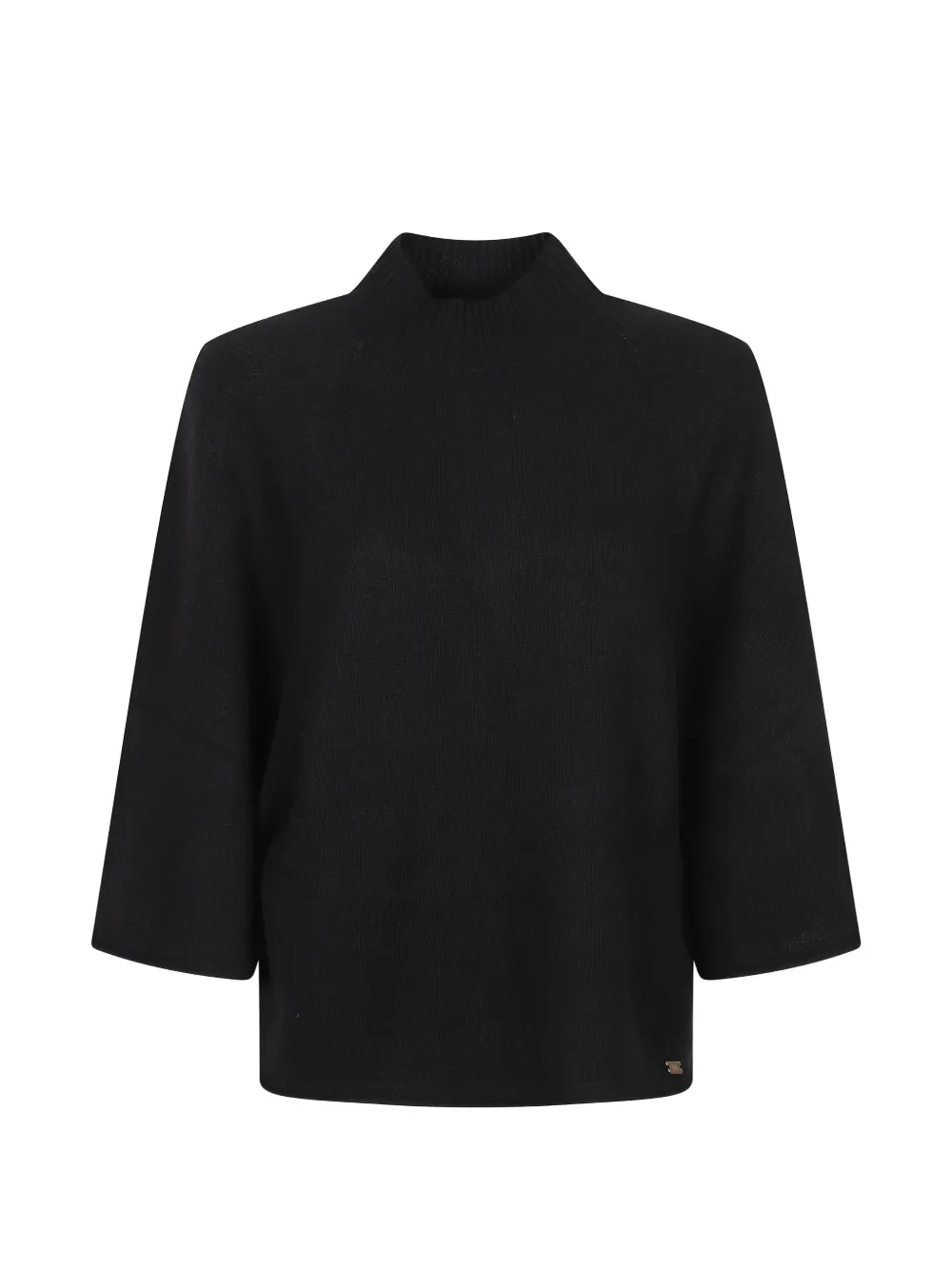 Fay High-neck Raglan-sleeve Sweater In Black