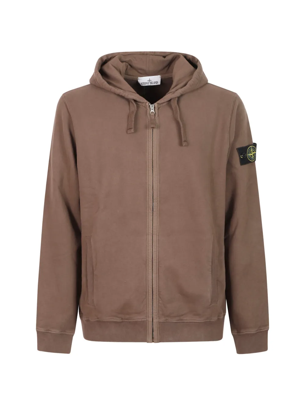 Stone Island zip-up hoodie - Marrone