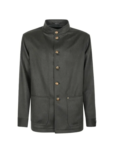 Tagliatore mandarin-collar patch-pocket jacket