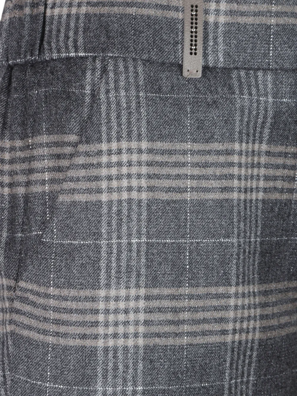 Peserico Geruite broek Grijs